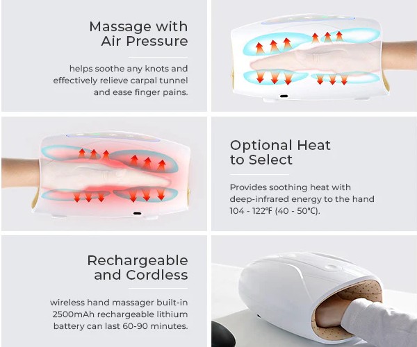 Nooro Hand Massager Features