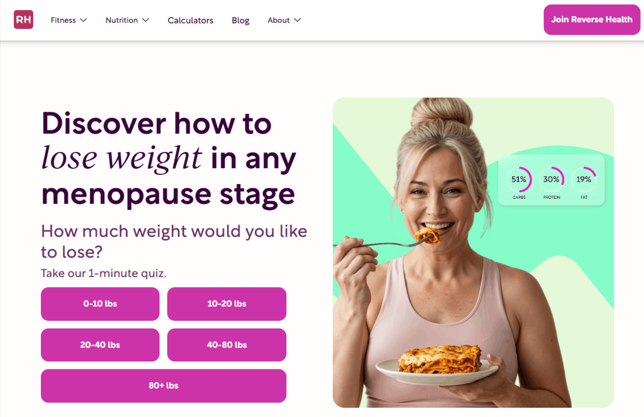 Reverse Health Nutrition App Reviews 