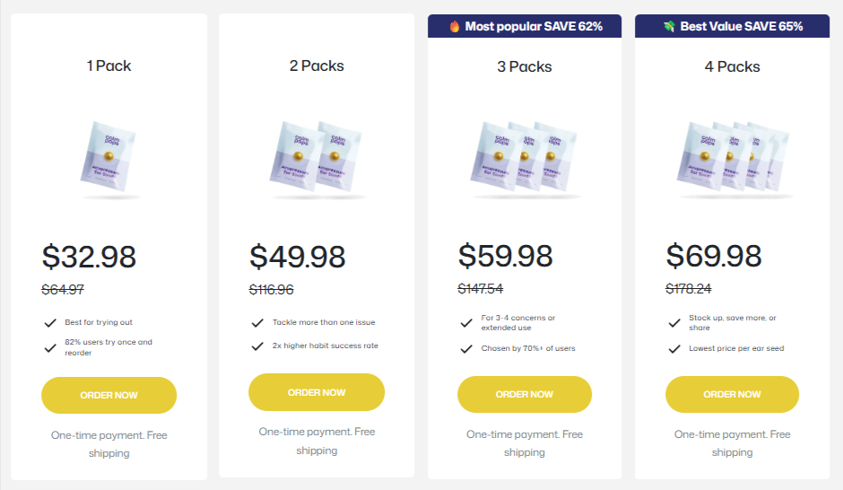 CalmPops Price details