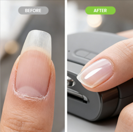 TrimZa Electric Nail Clipper Before After